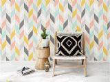 Wall Murals Gold Coast Pastel Chevron Wallpaper Colorful 2019 Wall Decoration