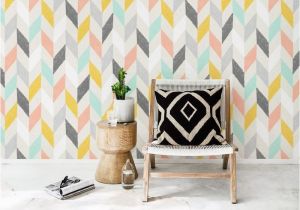 Wall Murals Gold Coast Pastel Chevron Wallpaper Colorful 2019 Wall Decoration