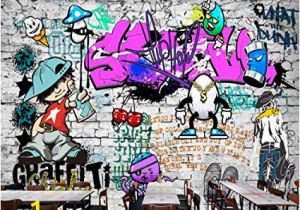 Wall Murals Graffiti Style Afashiony Custom 3d Wall Mural Wallpaper Fashion Street Art