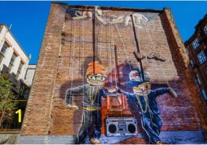 Wall Murals In Glasgow Glasgow Scotland the Hip Hop Marionettes Were Made by