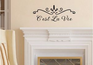 Wall Murals In La C Est La Vie French Quotes Wall Decal Lettering Stickers Decor Wall Art for Living Room Diy Vinyl Wall Lettering Vinyl Wall Murals From Langru1002