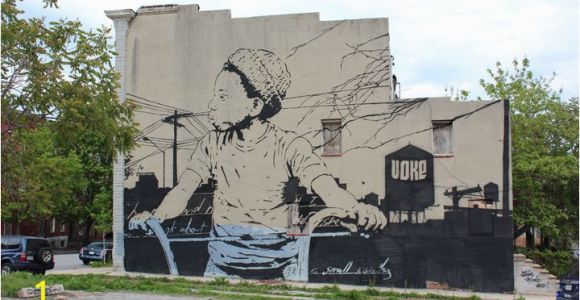 Wall Murals In Maryland Chris Stain Boy On A Bike Open Walls Mural Project