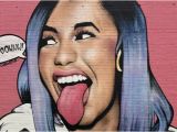 Wall Murals In San Antonio Eeeooww San Antonio Artist Adds Cardi B Mural