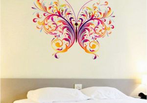 Wall Murals India Online Stickerskart Wall Stickers Wall Decals Colorful Single Big butterfly