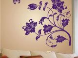 Wall Murals India Online Stickerskart Wall Stickers Wall Decals Purple Vine Flower 5710
