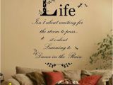 Wall Murals Inspirational Words Dance In the Rain Quote Vinyl Wall Art Sticker Mural Decal