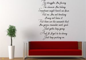 Wall Murals Inspirational Words Miley Cyrus Wall Decal the Climb Inspirational Quote Just