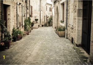 Wall Murals Italian Scenes Cobbled Streets Wallpaper City Design