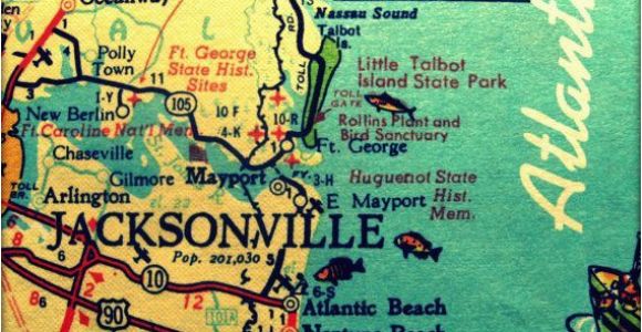 Wall Murals Jacksonville Fl Jax Map 60s