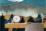 Wall Murals Made From Photos forest Mist Teenage Bedroom Ideas In 2019
