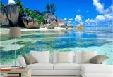 Wall Murals Nature Scenes Custom Mural Wallpaper 3d Ocean Sea Beach Background Non Woven