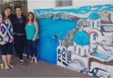 Wall Murals New Zealand Huge Mural Of Santorini Brings A Taste Of Greece to New