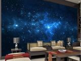 Wall Murals Night Sky Blue Galaxy Wall Mural Beautiful Nightsky Wallpaper