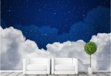 Wall Murals Night Sky Night Sky Wallpaper Galaxy Wallpaper Custom 3d Clouds