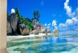 Wall Murals Ocean Scenes Sky Sea Scene Print Tapestry Wall Art Hanging Decoration Blue