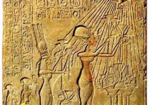 Wall Murals Of Amenhotep and Nefertiti Akhenaten and Moses Biblical Archaeology society