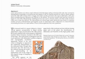 Wall Murals Of Amenhotep and Nefertiti Pdf David A 2017 A Throne for Two Image Of the Divine