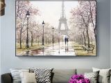 Wall Murals Of Paris Romantic Paris tower Wall Art Canvas Paintings the Wall Lover In