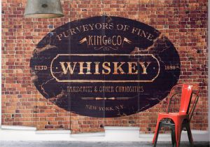 Wall Murals orange County King & Co Whiskey Wall Mural From Wallpaper Republic Size Small