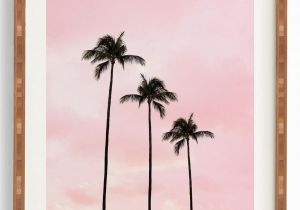 Wall Murals Palm Trees Deny Designs Palm Trees & Sunset Framed Wall Art Size E