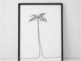 Wall Murals Palm Trees Palm Tree Print Single Line Drawing Abstract Palm Tropical