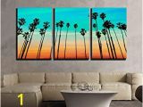 Wall Murals Palm Trees Wall26 3 Piece Canvas Wall Art California Sunset Palm Tree Rows In Santa Barbara Us Modern Home Decor Stretched and Framed Ready to Hang