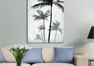 Wall Murals Palm Trees Wall26 Canvas Wall Art Tropical Palm Trees On Rustic Background Giclee Print Gallery Wrap Modern Home Decor Ready to Hang 24×36 Inches