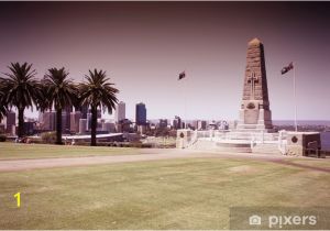 Wall Murals Perth Perth War Monument Australia Cross Processed Filtered Colors Wall