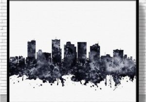 Wall Murals Phoenix Az Phoenix Print Phoenix Skyline Phoenix Arizona City Wall