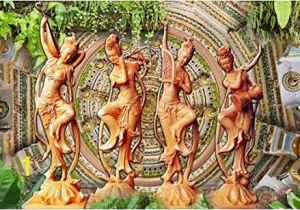 Wall Murals Price In India Buy Kayra Decor Dancing Statue 3d Wallpaper Print Decal Deco