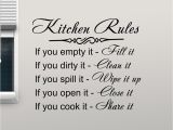 Wall Murals Quotes and Stickers Us $5 98 Off Kitchen Rules Wall Decal Decor Sign Quote Vinyl Sticker Poster Home Gifts Removable Art Mural Home Decoration Wall Decals L876 In