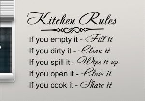 Wall Murals Quotes and Stickers Us $5 98 Off Kitchen Rules Wall Decal Decor Sign Quote Vinyl Sticker Poster Home Gifts Removable Art Mural Home Decoration Wall Decals L876 In