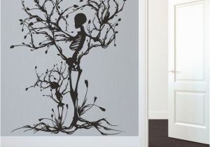 Wall Murals Removable Vinyl Details About Halloween Skeleton Wall Decal Removable Vinyl