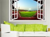 Wall Murals south Africa 3d Window Wall Stickers Home Decor Football Ball soccer Playground