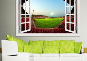 Wall Murals south Africa 3d Window Wall Stickers Home Decor Football Ball soccer Playground