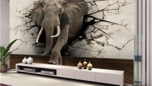 Wall Murals south Africa Custom 3d Elephant Wall Mural Personalized Giant Wallpaper