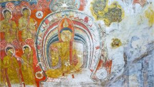 Wall Murals Sri Lanka Dambulla Sri Lanka November 27 2016 the Ancient Murals On