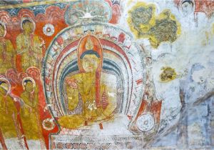 Wall Murals Sri Lanka Dambulla Sri Lanka November 27 2016 the Ancient Murals On