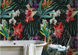Wall Murals Stick On Amazon Jungle Removable Wallpaper Flowers Wall Mural Leaf Wall