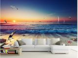 Wall Murals Surfing 3d Wallpaper Beautiful Surf Beach Gorgeous Living Room sofa Backdrop