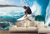 Wall Murals Surfing Custom Murals 3d Surfing Wallpapers House Decor Wall Paper