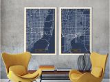 Wall Murals Tampa Fl 2 Maps Set Miami Tampa Florida Canvas Map Wall Art City Map Canvas Street Map Poster Ready to Hang Jack Travel