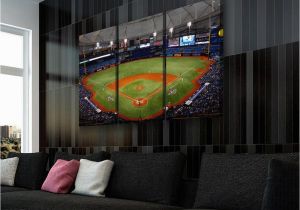 Wall Murals Tampa Fl Tampa Bay Rays Home Field Baseball 3 Pieces Canvas Wall Art