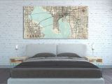 Wall Murals Tampa Fl Tampa Fl Canvas Print Florida Tampa Fl Vintage Map Tampa