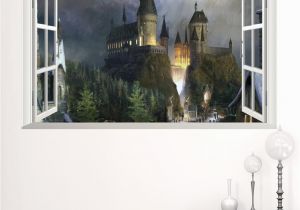 Wall Murals that Look Like Windows New 3d Windows Ghost Castle Halloween Wall Sticker Pvc Festival Wall