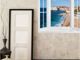 Wall Murals that Look Like Windows Window Frame Wallpaper Mural