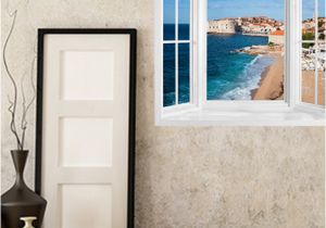 Wall Murals that Look Like Windows Window Frame Wallpaper Mural