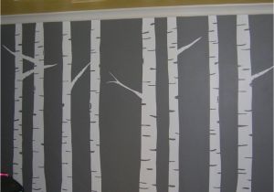 Wall Murals to Paint Yourself Diy Painted Birch Tree Wall