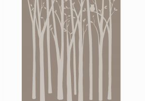 Wall Murals Tree Silhouette Birch Tree Silhouettes Paint by Number Wall Mural