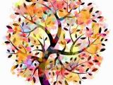 Wall Murals Tree Silhouette Colorful Tree Vector Illustration Sticker • Pixers We
